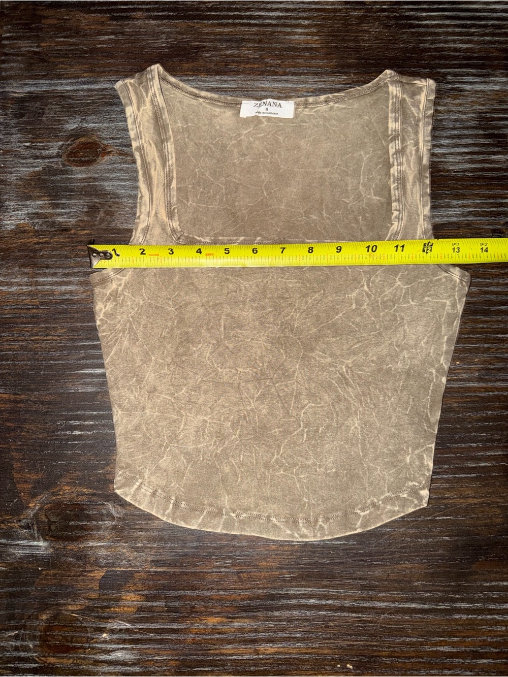 Bundle of 2 Zenana Outfitters Washed Square Neck Tank Tops NWOT - Picture 4 of 7